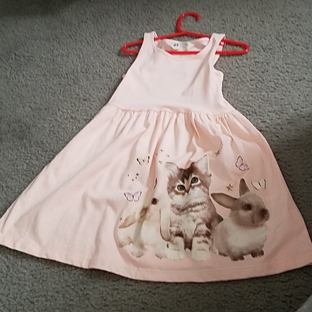 NWOT Pink H&M dress size 4-6 years